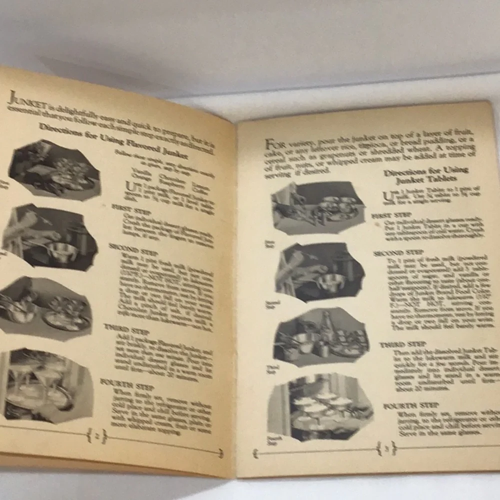 Antique 1923 Junket brand recipe booklet